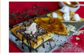 Poção – Trio de crepes chocolat, caramel e suzette